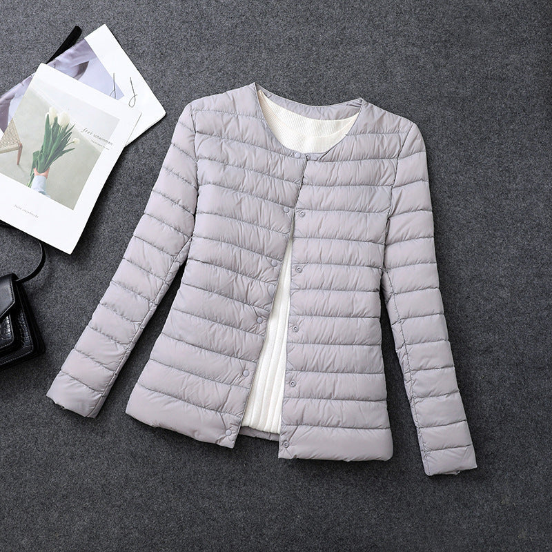 Lightweight insulated jacket women detail