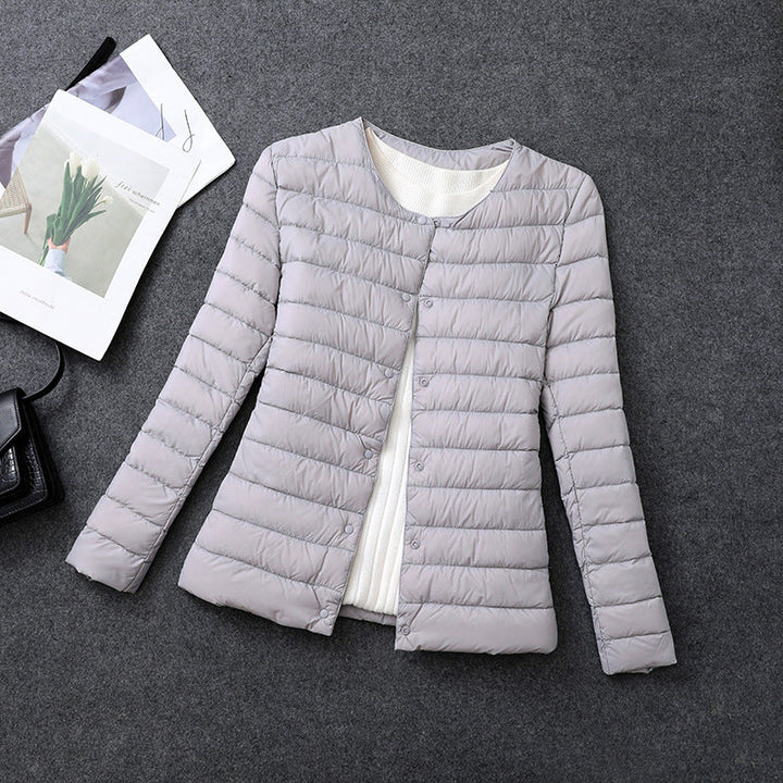 Lightweight insulated jacket women detail
