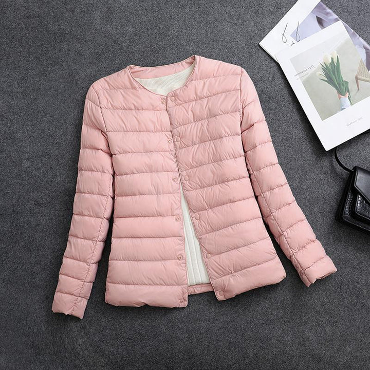 Lightweight insulated jacket women detail