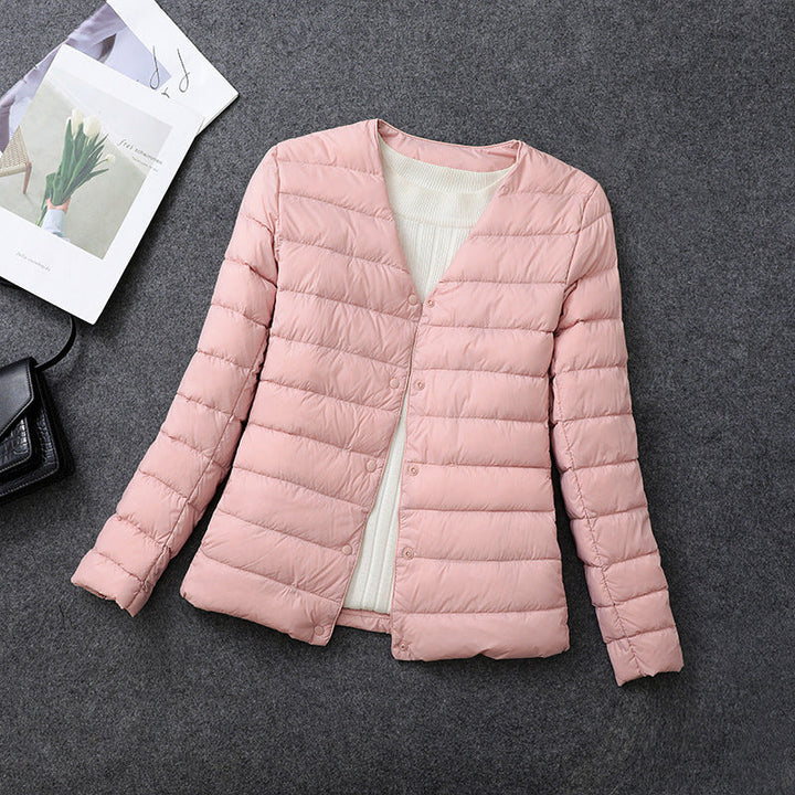 Lightweight insulated jacket women detail