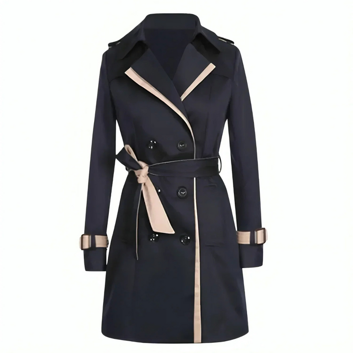 Long trench coat women black