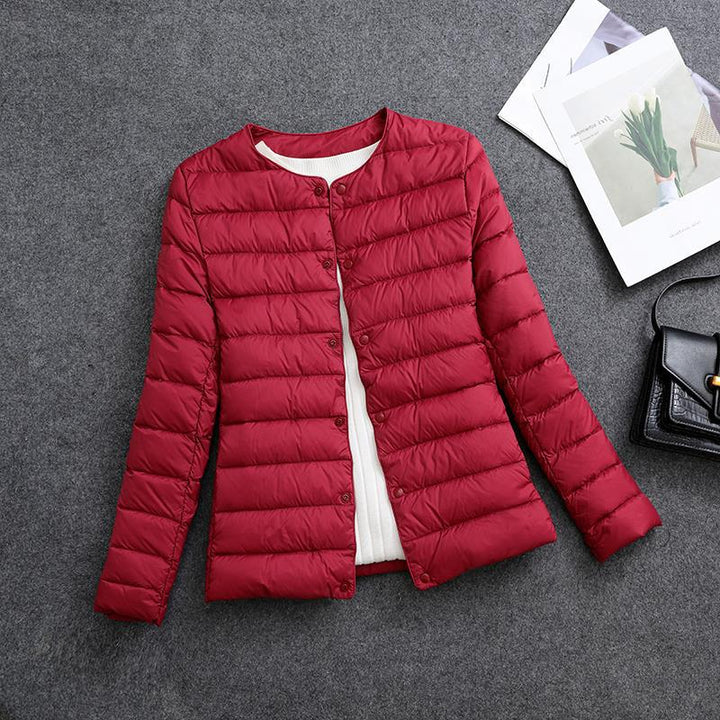 Lightweight insulated jacket women detail