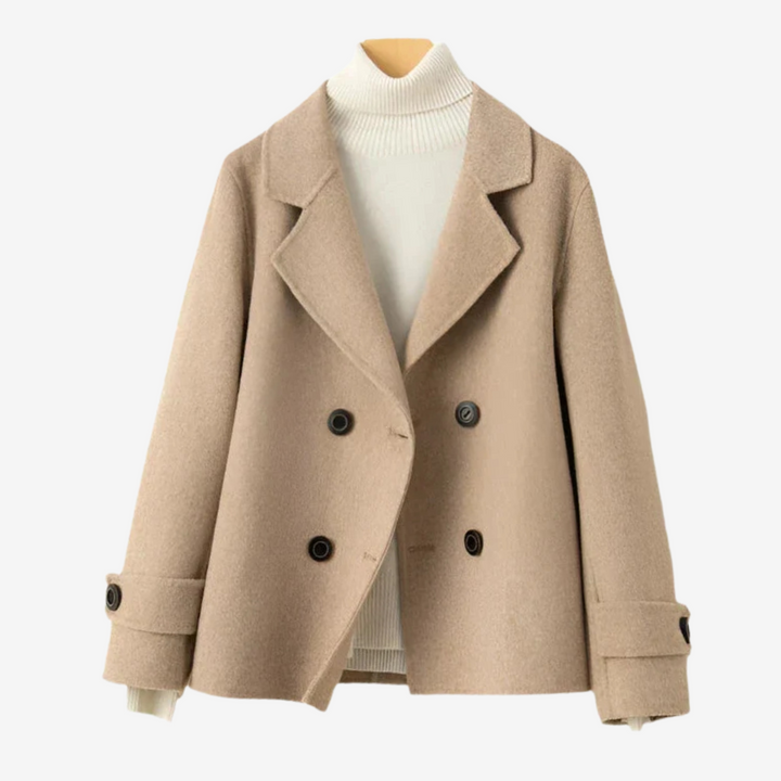 Double breasted blazer women detail