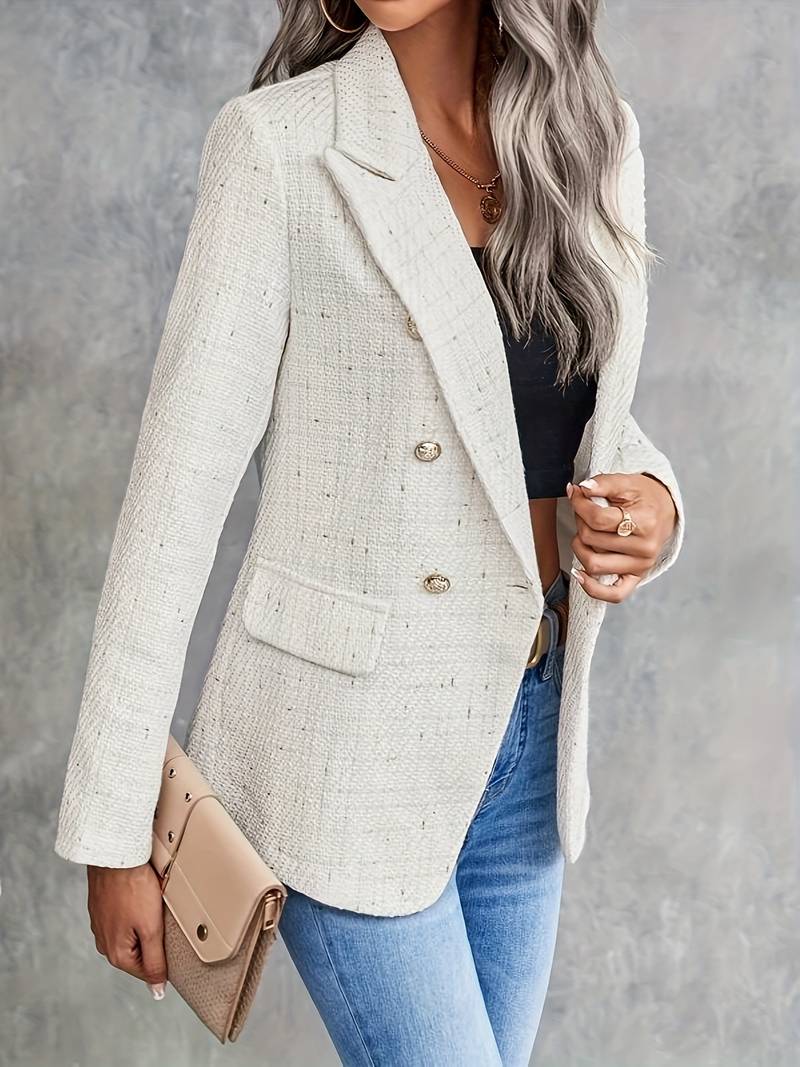 Notch collar blazer women
