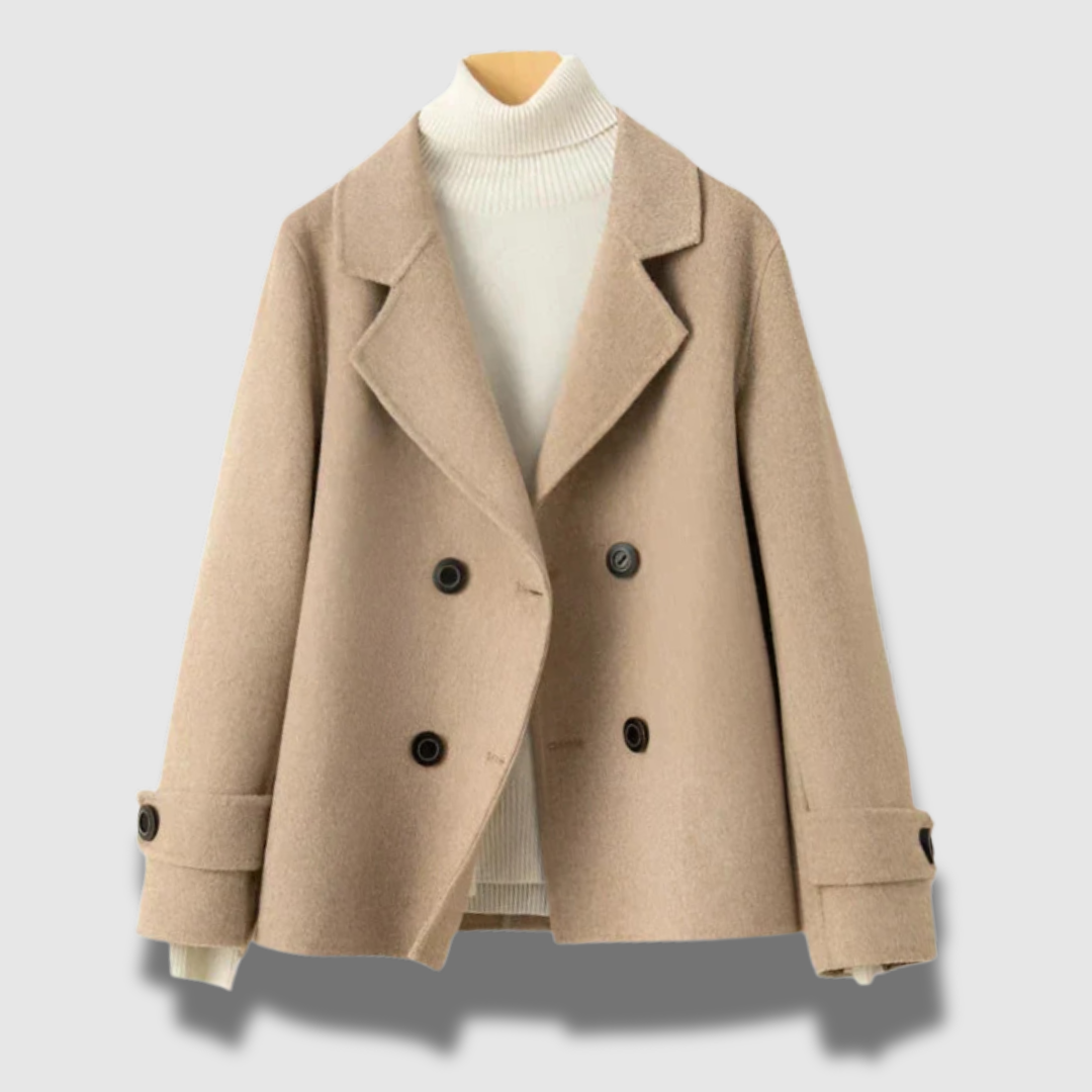Tailored blazer women beige