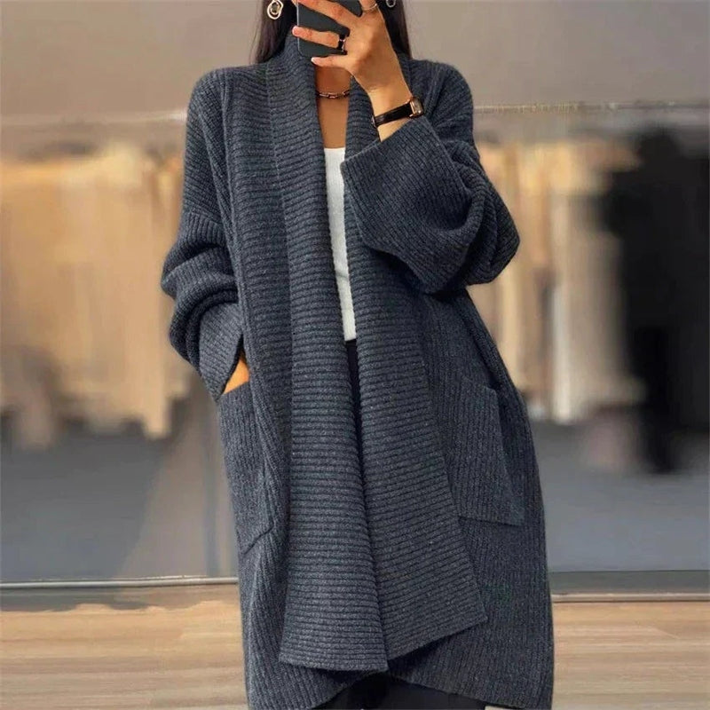 Knit cardigan women detail