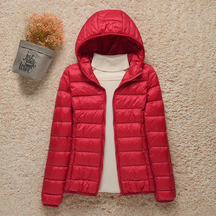 Ultralight quilted jacket women detail