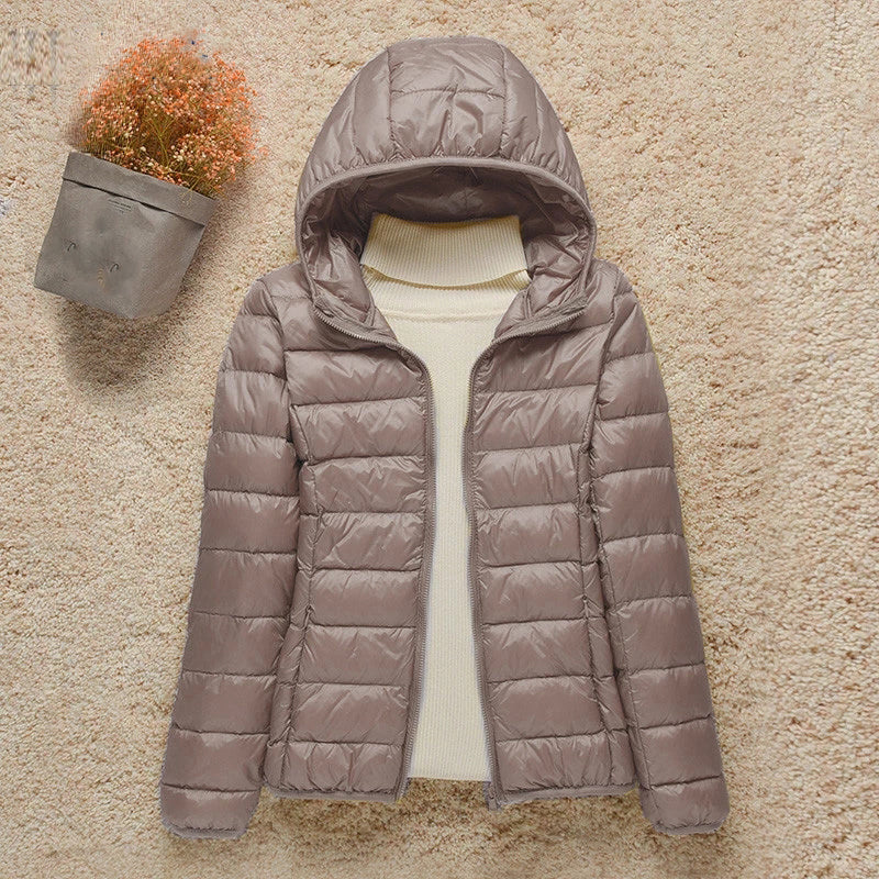 Ultralight quilted jacket women detail