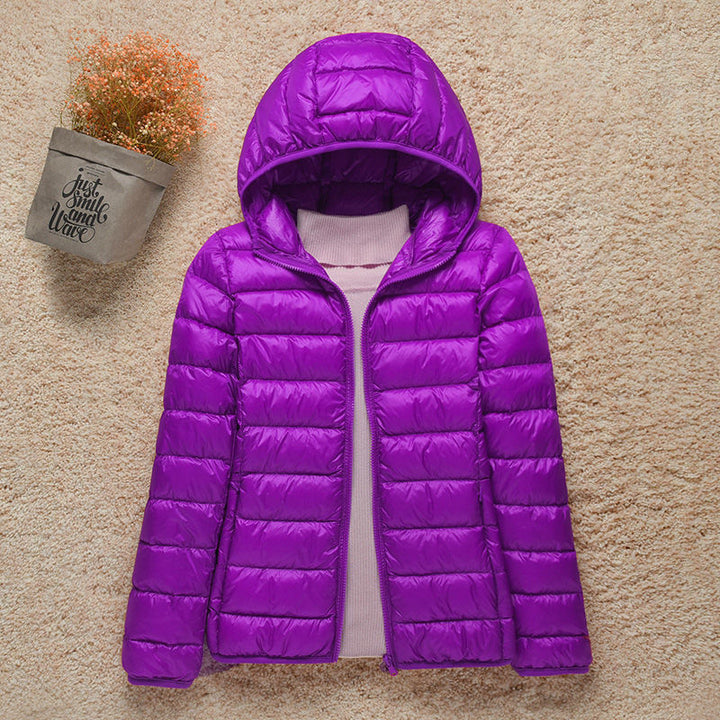Ultralight quilted jacket women detail