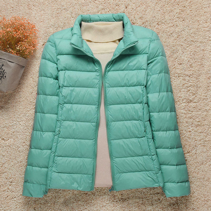 Ultralight quilted jacket women detail