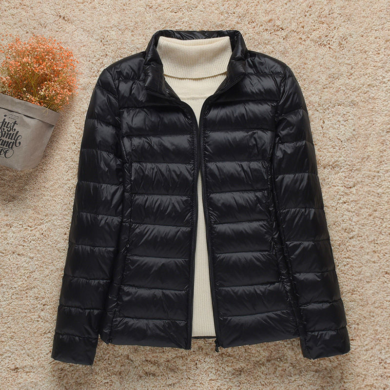 Ultralight quilted jacket women detail