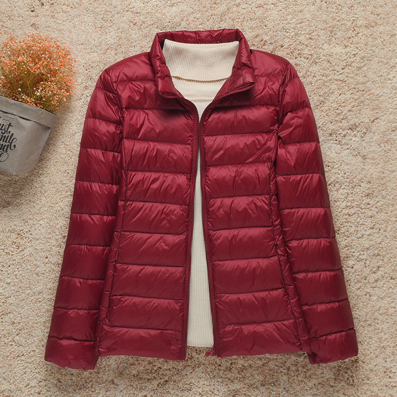 Ultralight quilted jacket women detail
