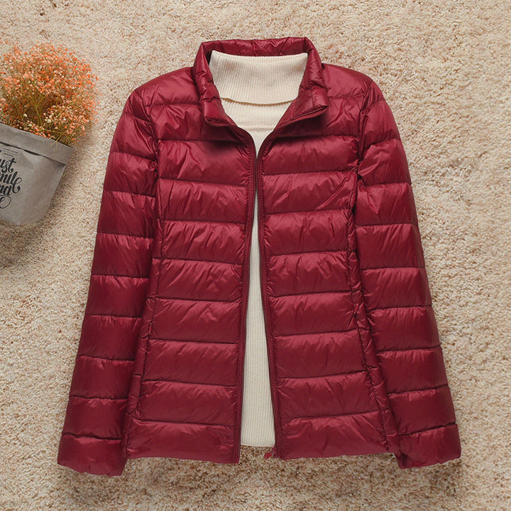 Ultralight quilted jacket women detail