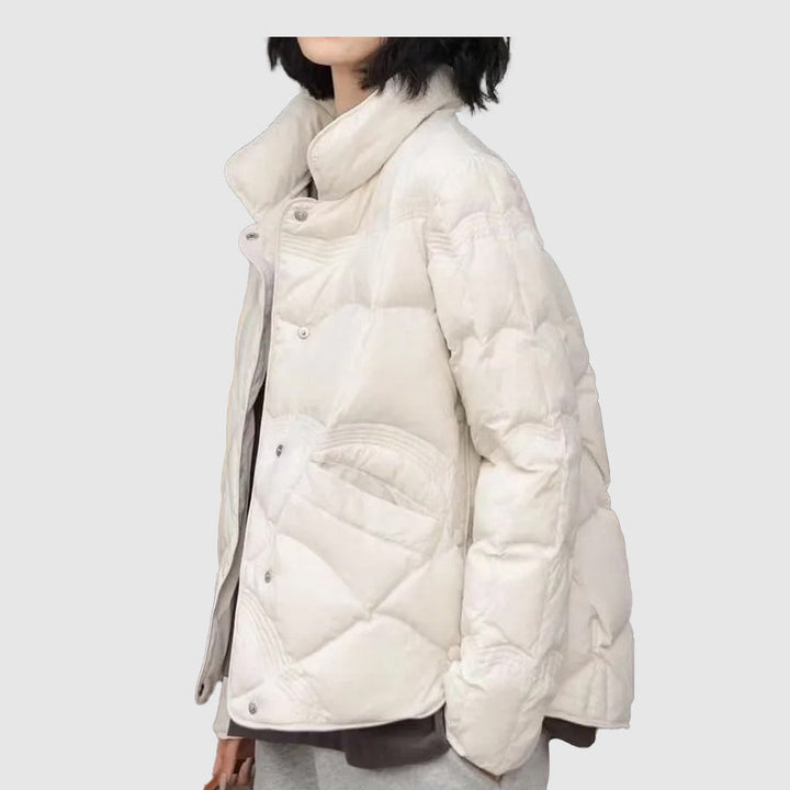 Lightweight quilted jacket women front