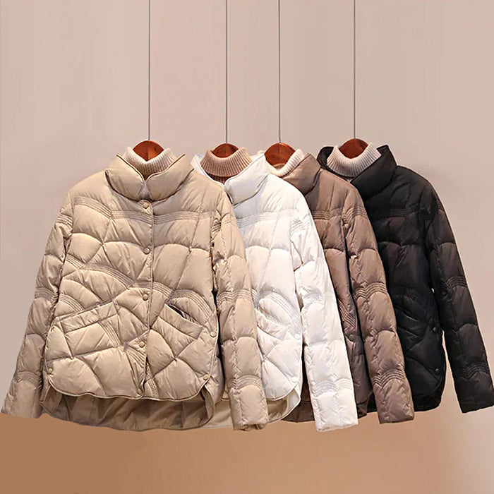 Lightweight quilted jacket women detail