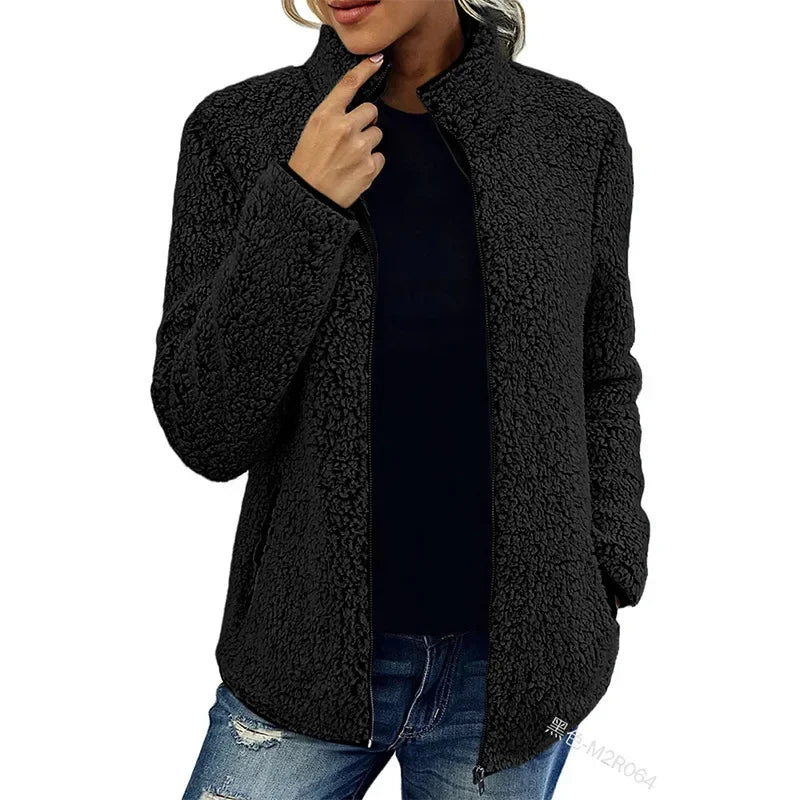 Fleece jacket women detail