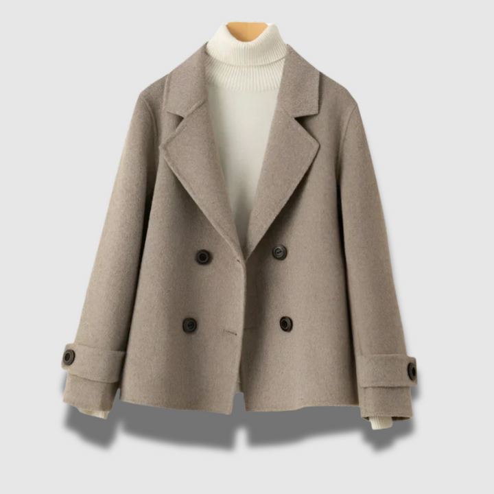 Tailored blazer women taupe