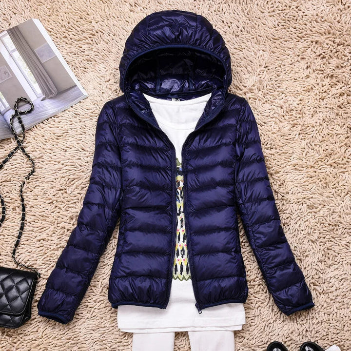 Ultralight down jacket women detail