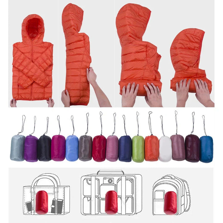 Ultralight down jacket women colour range