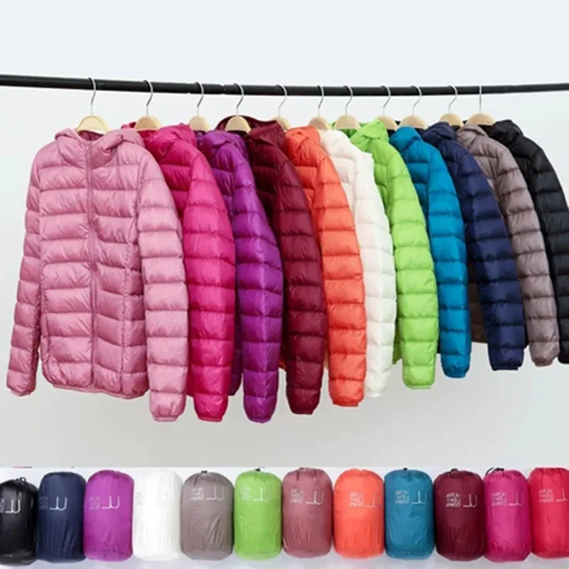 Ultralight down jacket women detail
