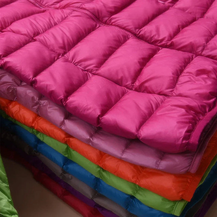 Ultralight down jacket women detail