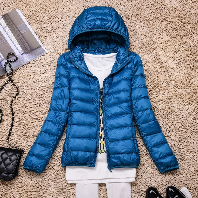 Ultralight down jacket women detail