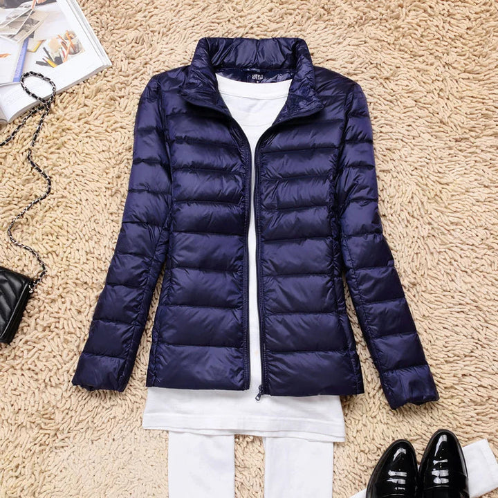 Ultralight down jacket women detail
