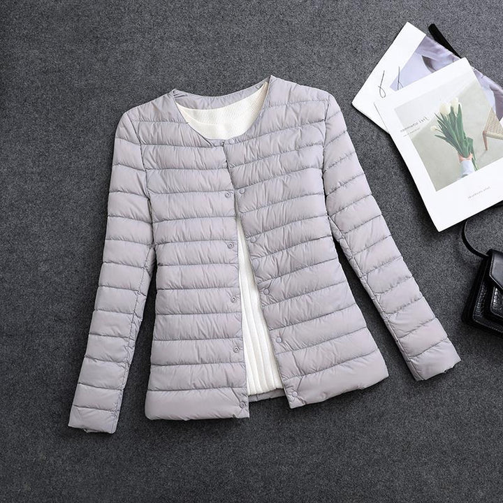 Lightweight insulated jacket women detail