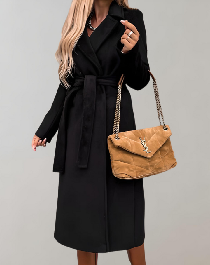 Long belted coat women colour range