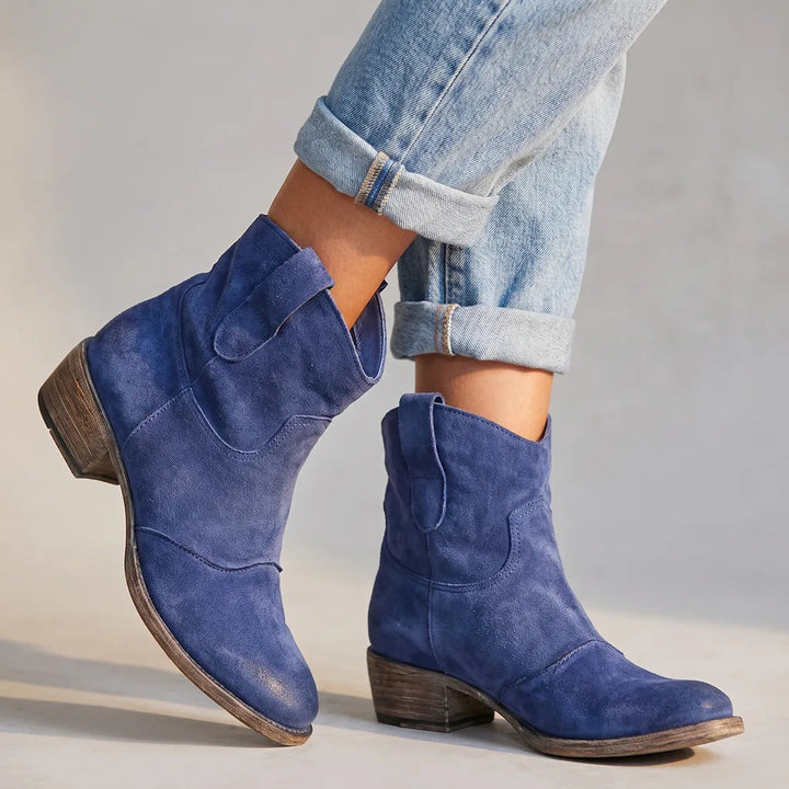 Cowboy boots women blue