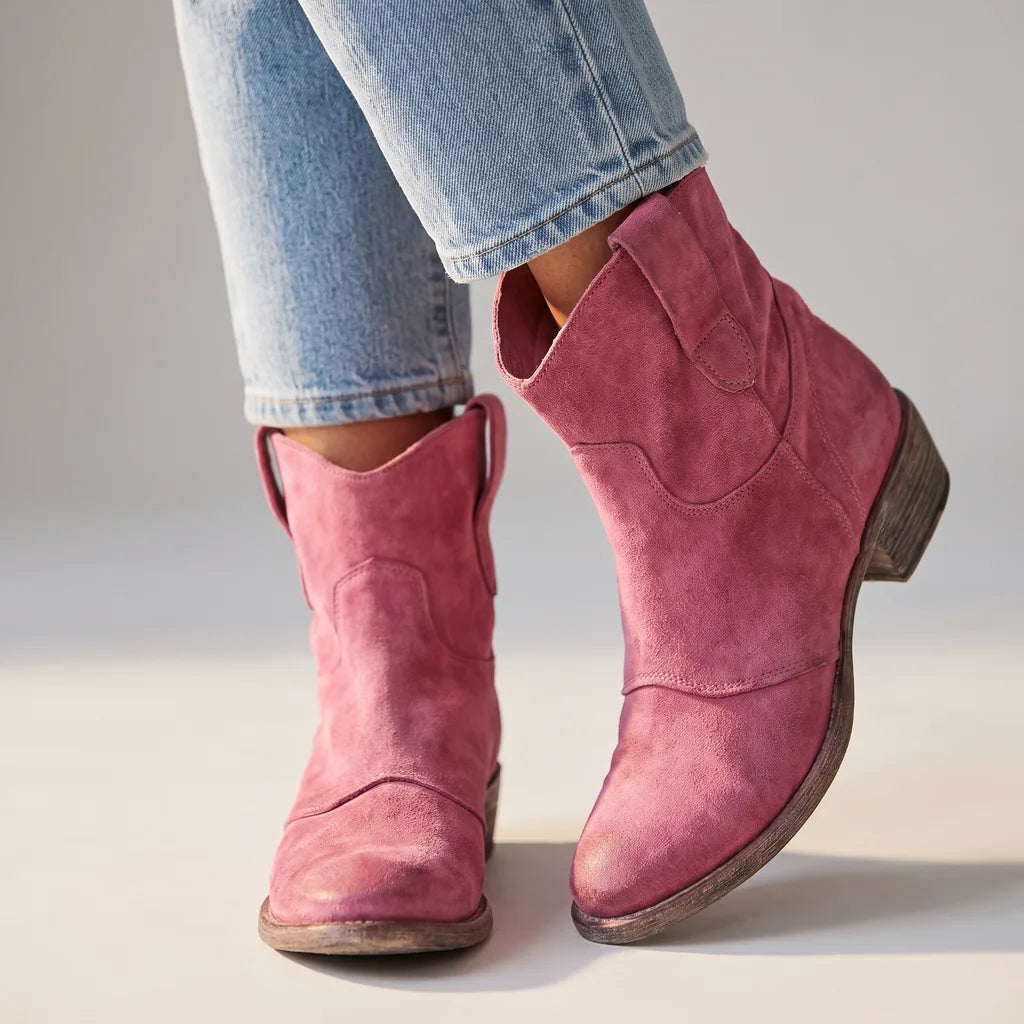 Cowboy boots women pink