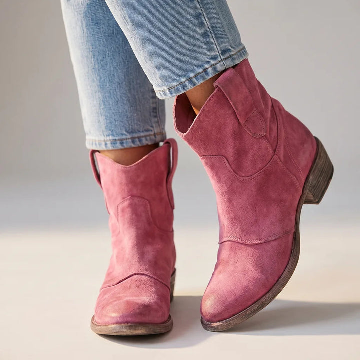 Cowboy boots women pink