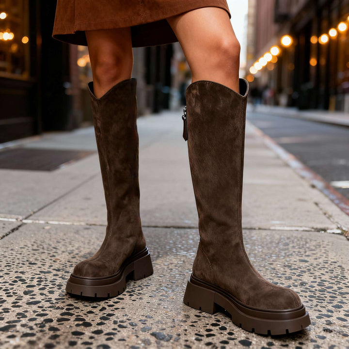 Knee high boots women detail