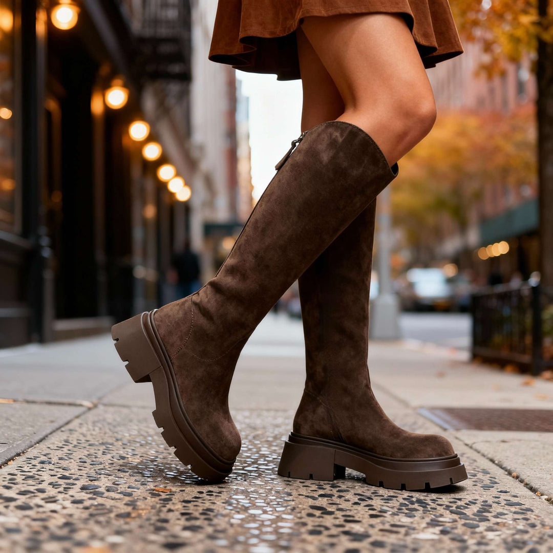 Knee high boots women detail