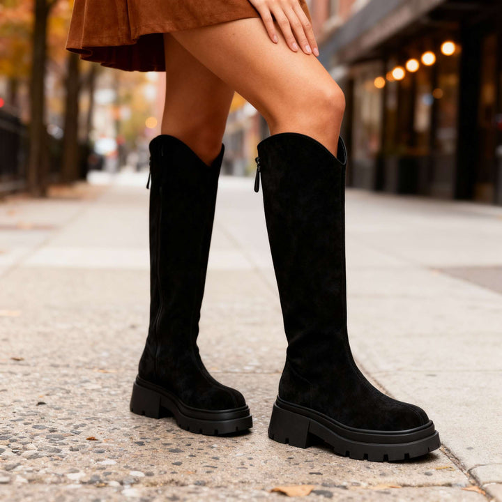Knee high boots women detail