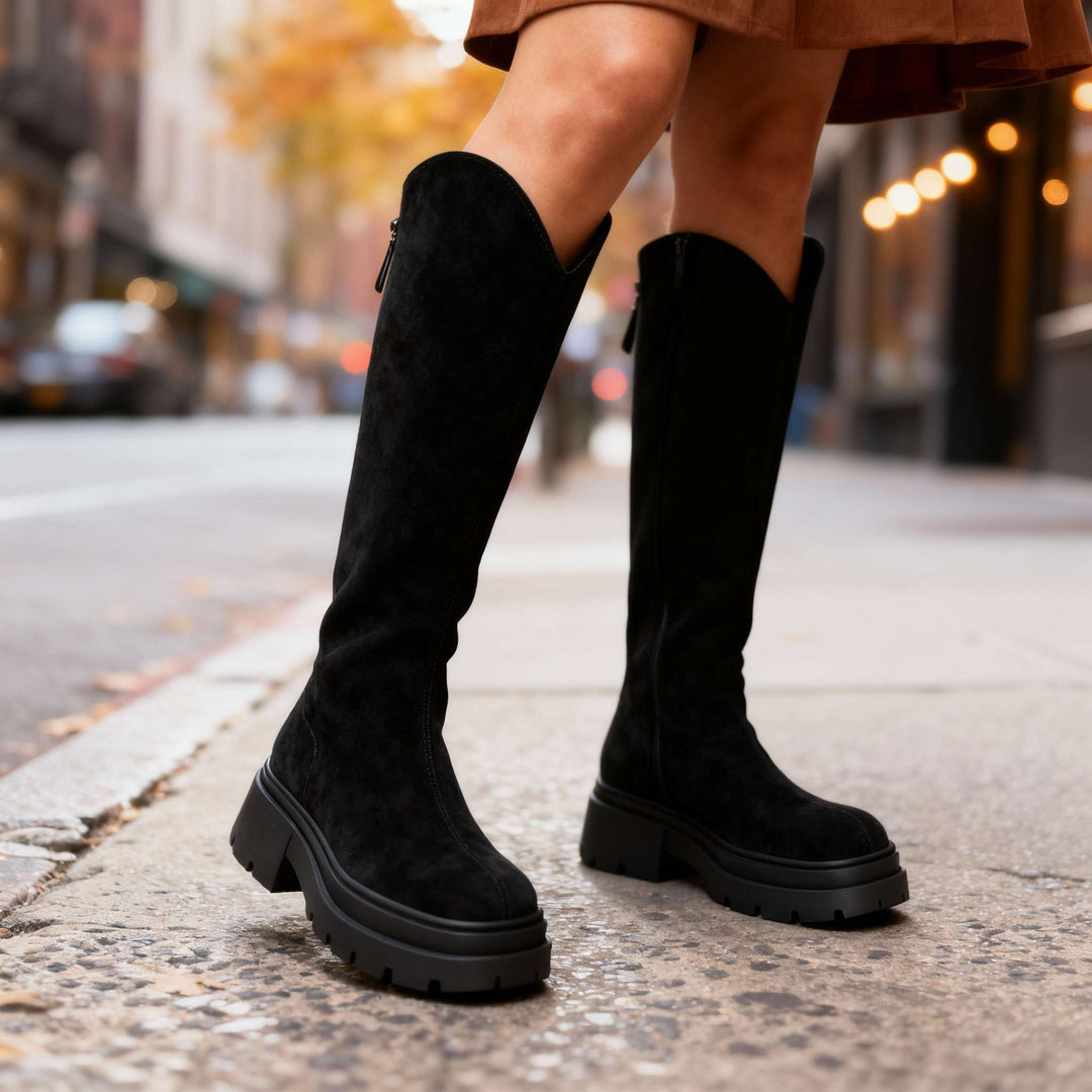 Knee high boots women detail