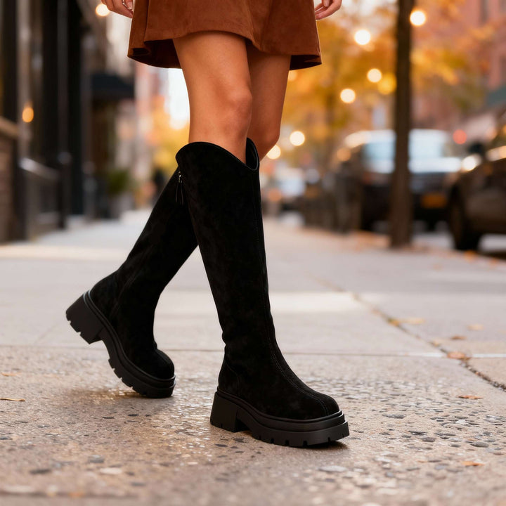 Knee high boots women detail