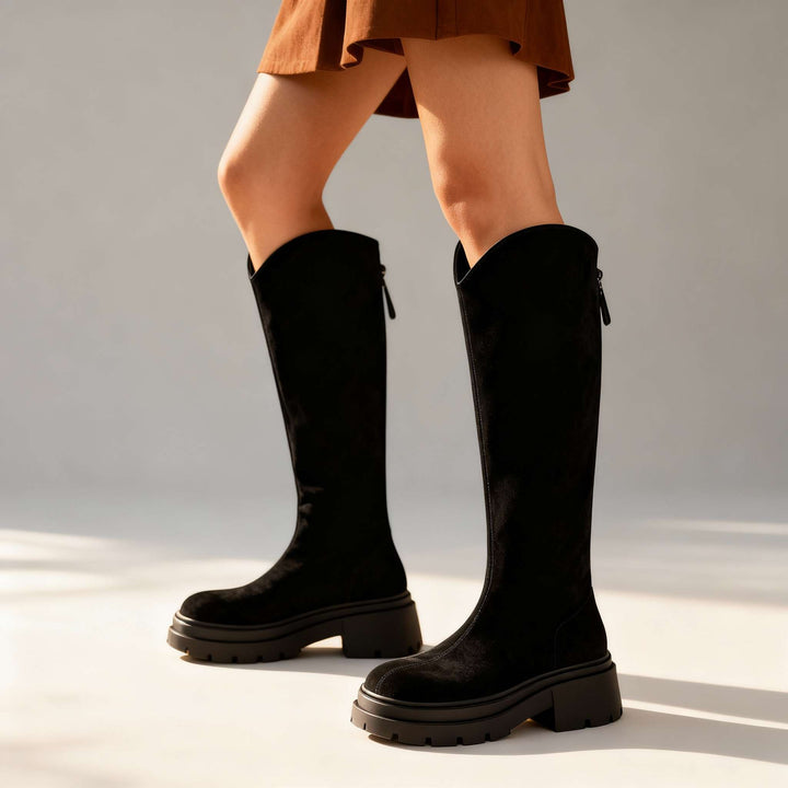 Knee high boots women black