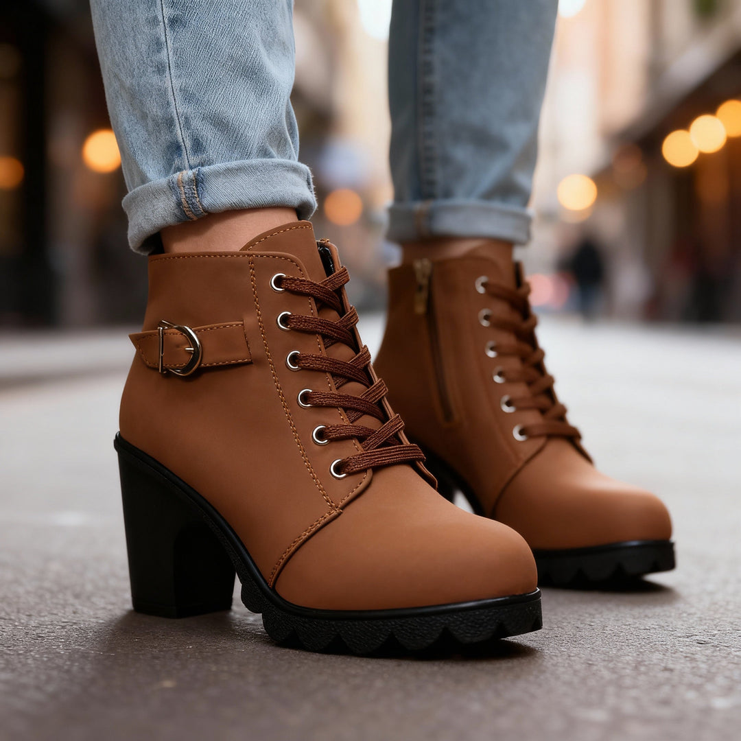 Ankle boots women brown