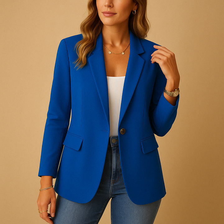 Slim fit blazer women detail
