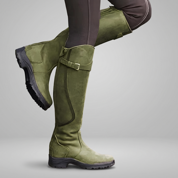 Megan | High-Cut Leather Boots