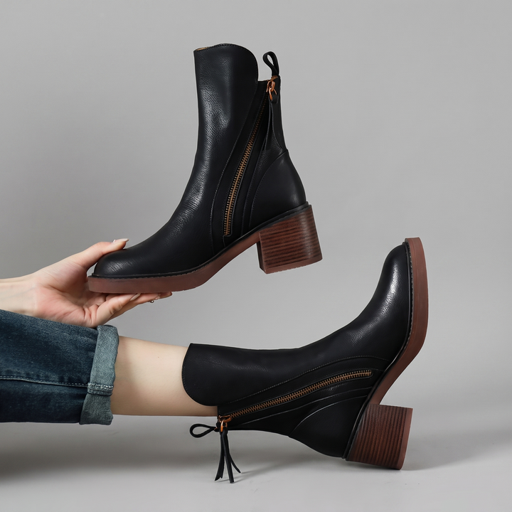 Chloe | Low-Heel Ankle Boots