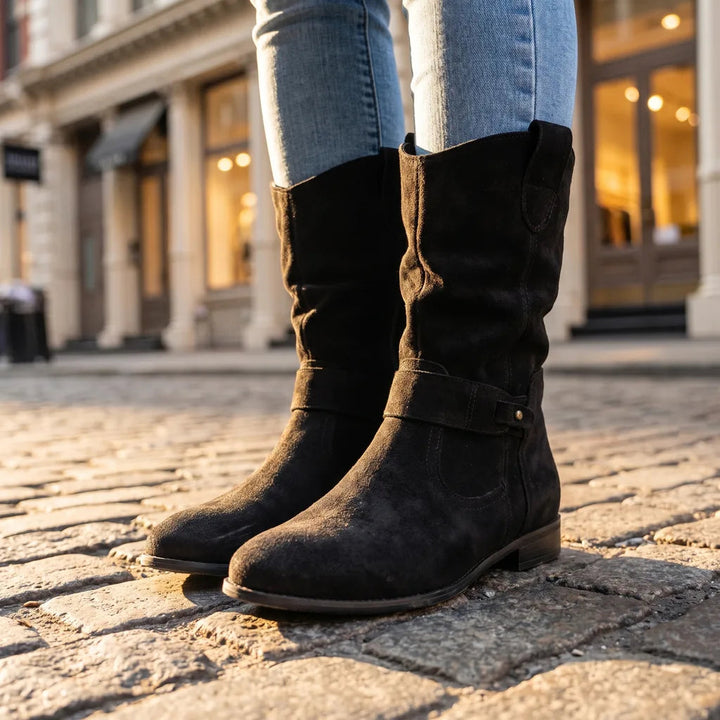 Slouch boots women detail