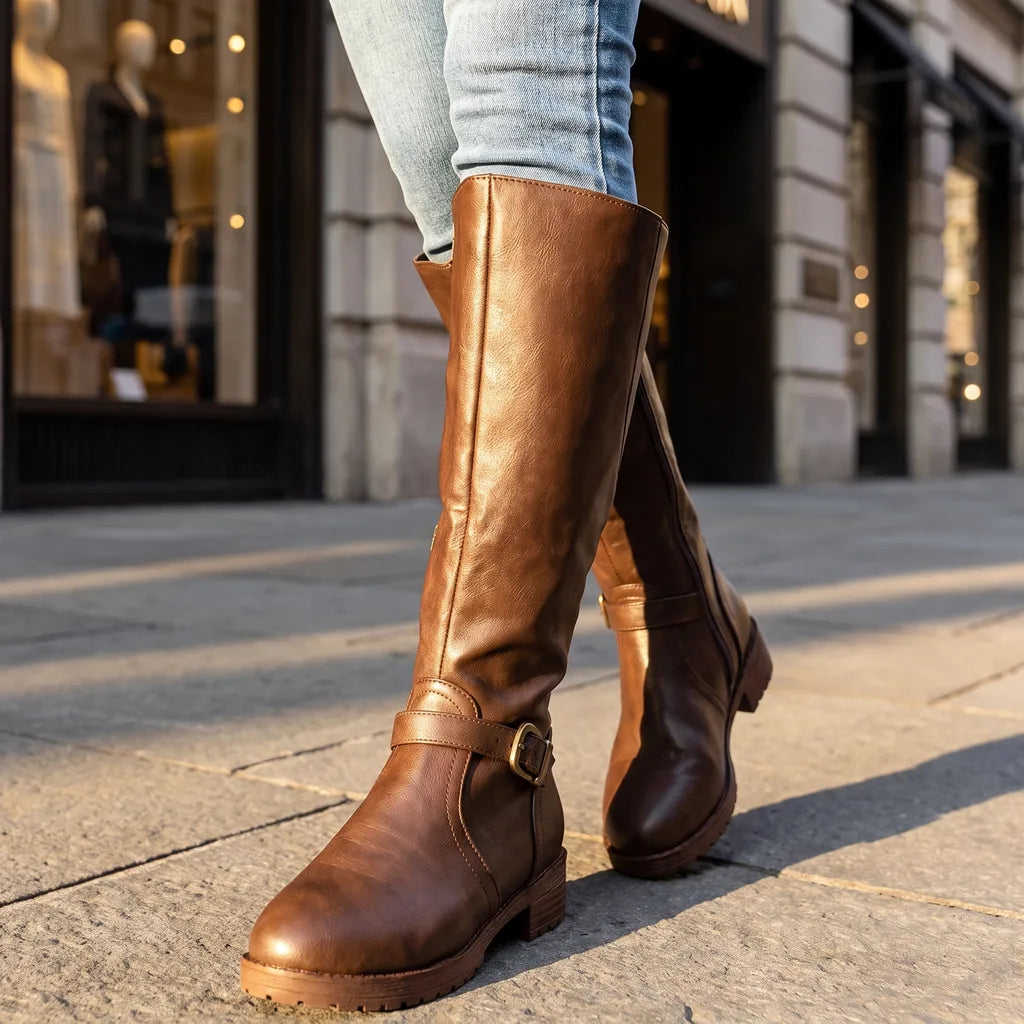 Knee high boots women detail