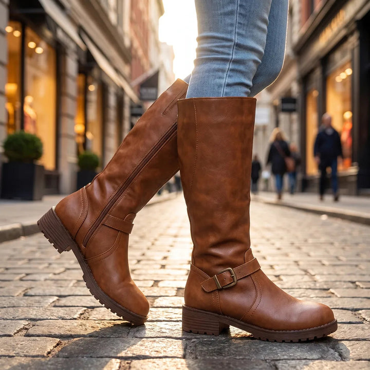 Knee high boots women detail