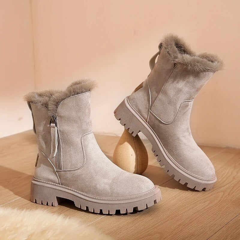 Suede Chelsea Boots with Elastic Side Gussets and Cushioned Insole